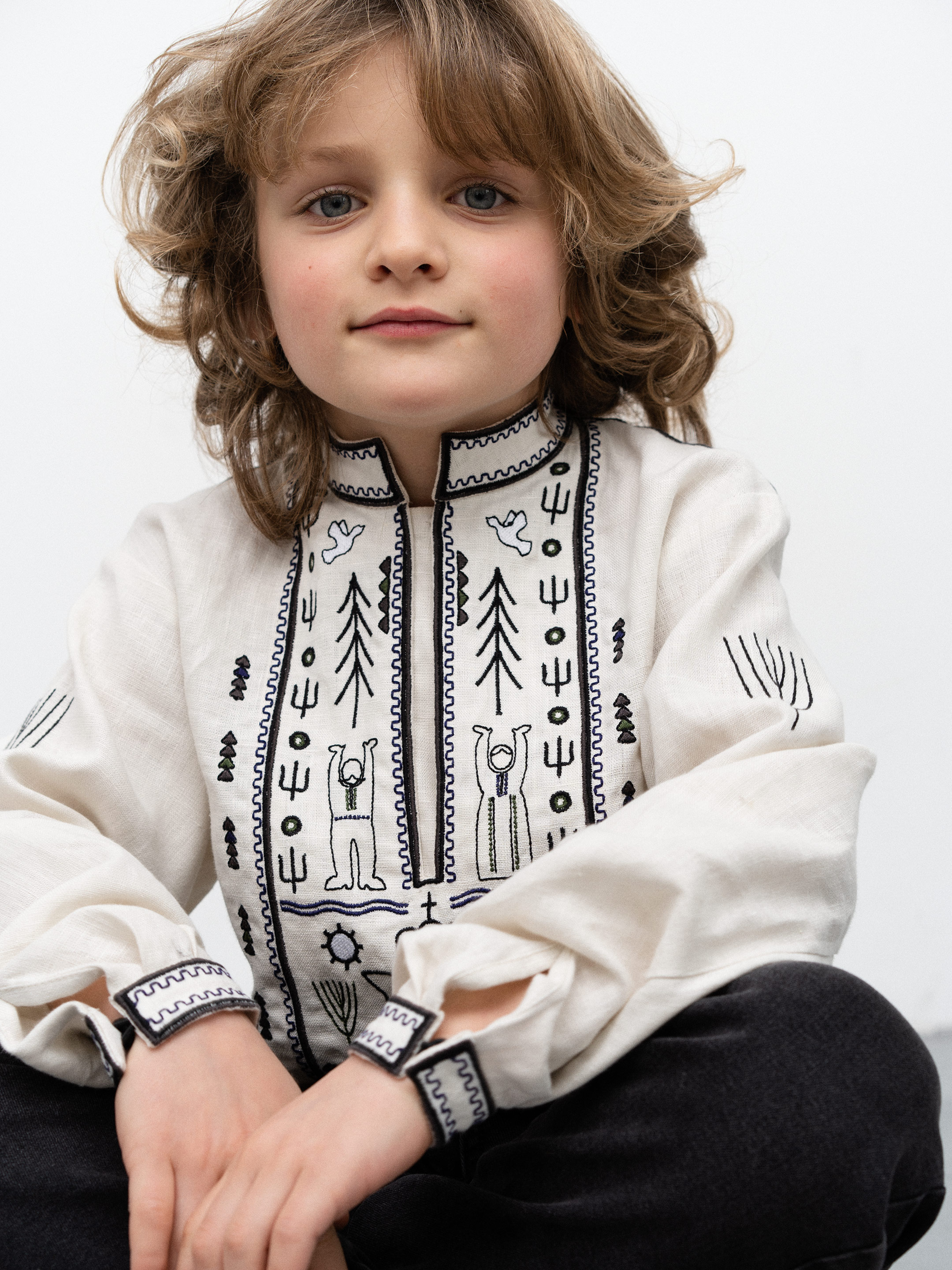 Embroidered shirt for a boy Kyrylo Kozhumiaka - photo 1