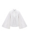 Linen blouse with wide sleeves and matching embroidery Teren Mono