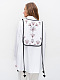 Linen embroidered waistcoat with ties Koza Bila