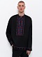 Men's embroidered jacket with a contrasting ornament Shchedryi Vechir