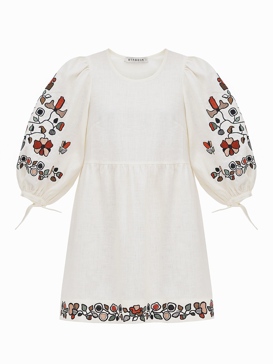 Linen dress with embroidery Zadorozhniy Dress [0]