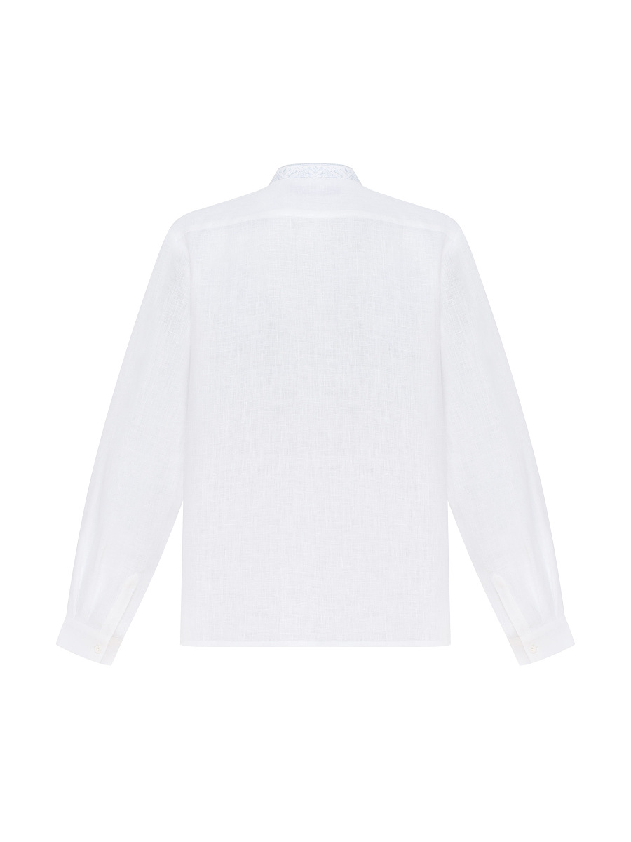 Men's linen shirt with embroidery Sky [0]