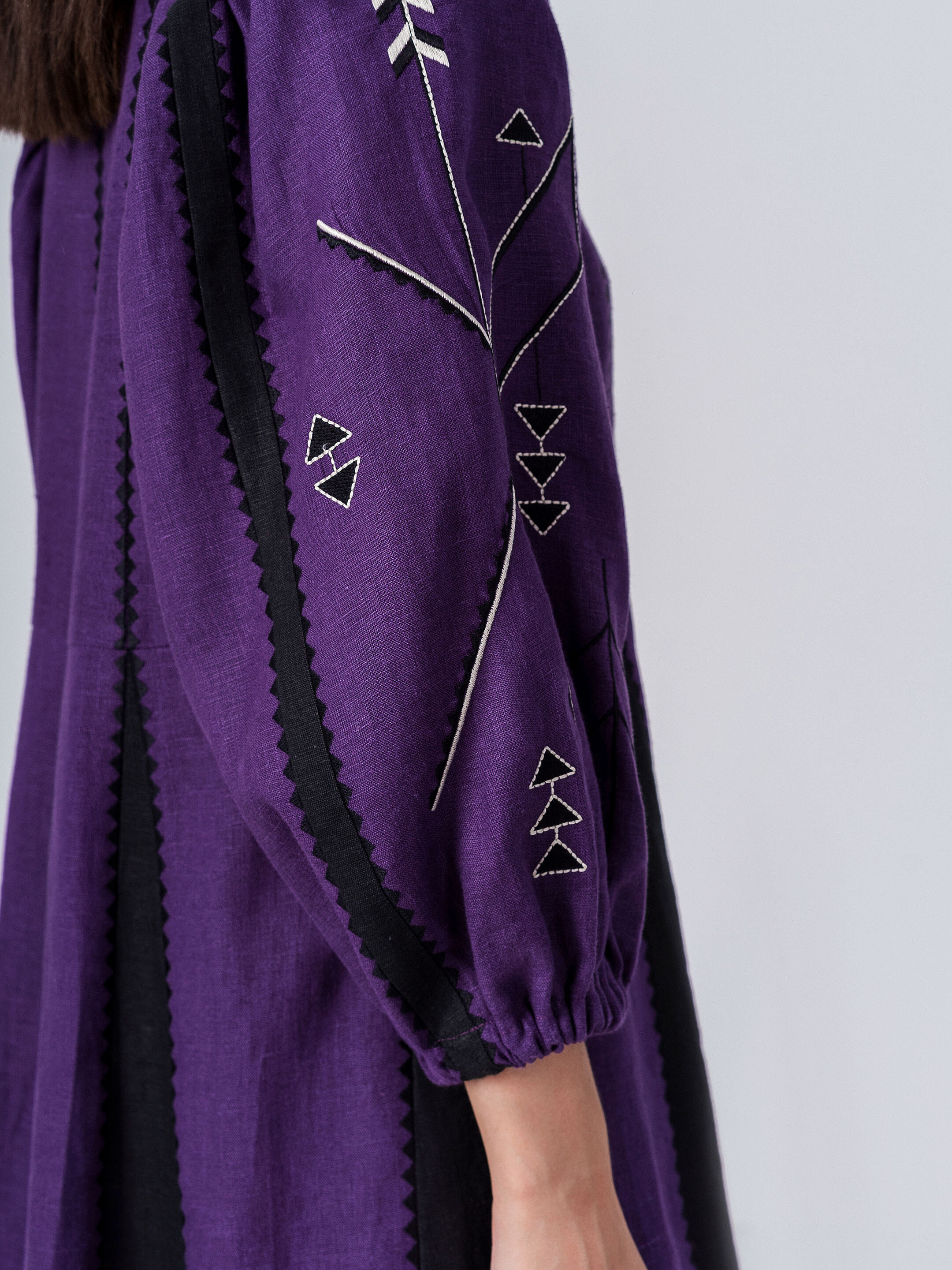 Linen Wrap Dress Geometria  ціна