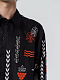 Black linen embroidered shirt MEN'S SLOVO BLACK