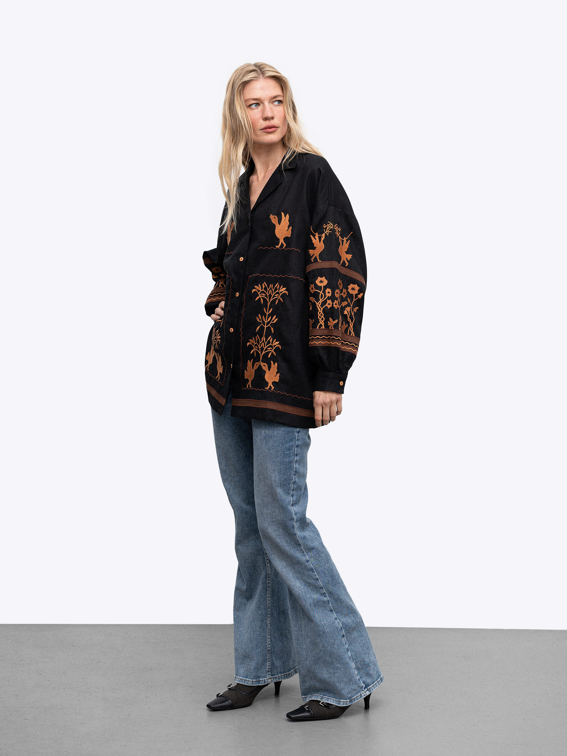Women's embroidered shirt dedicated to Skovoroda Bayka ціна