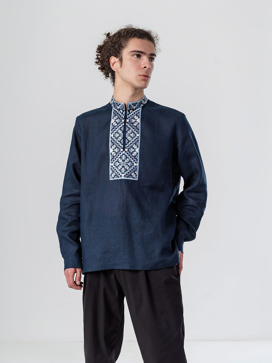 Set for creating men's embroidered shirt DUB [0]