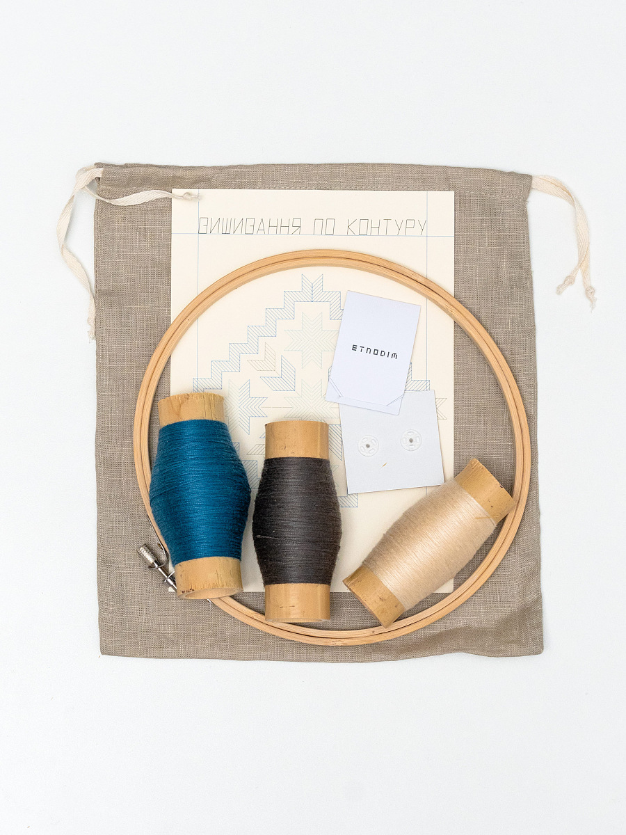 Set for creating men's embroidered shirt DUB [0]