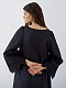 Black linen embroidered dress Nizhnist Black