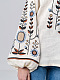 Embroidered shirt with floral ornament Lito