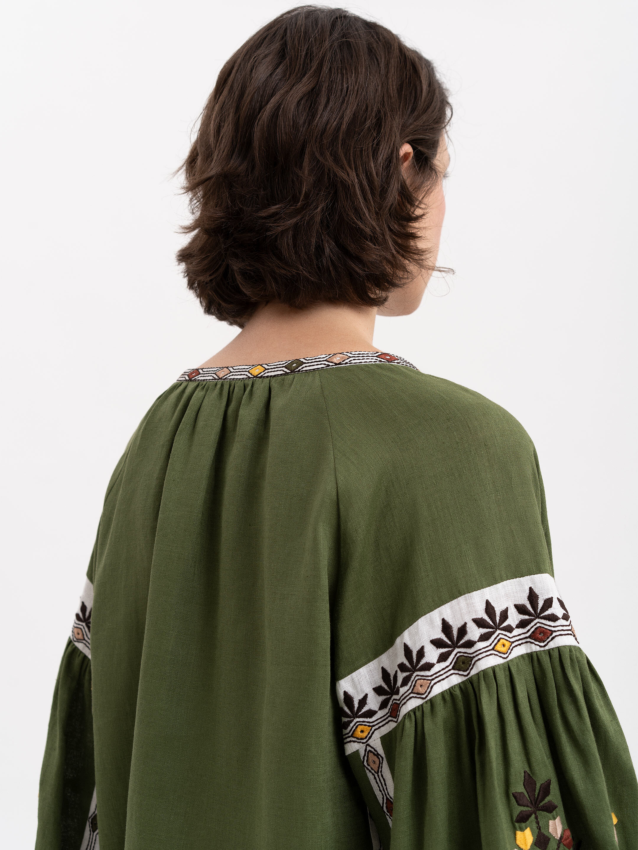 Embroidered shirt with floral ornaments Kashtan in Ukraine