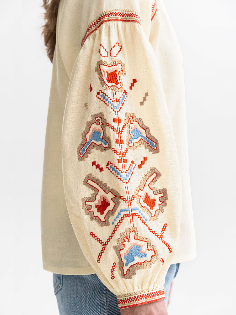 Women's shirt with embroidery of Ukrainian cities-heroes Yednist [0]