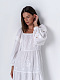 White linen embroidered dress Myt