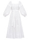 White linen embroidered dress Myt