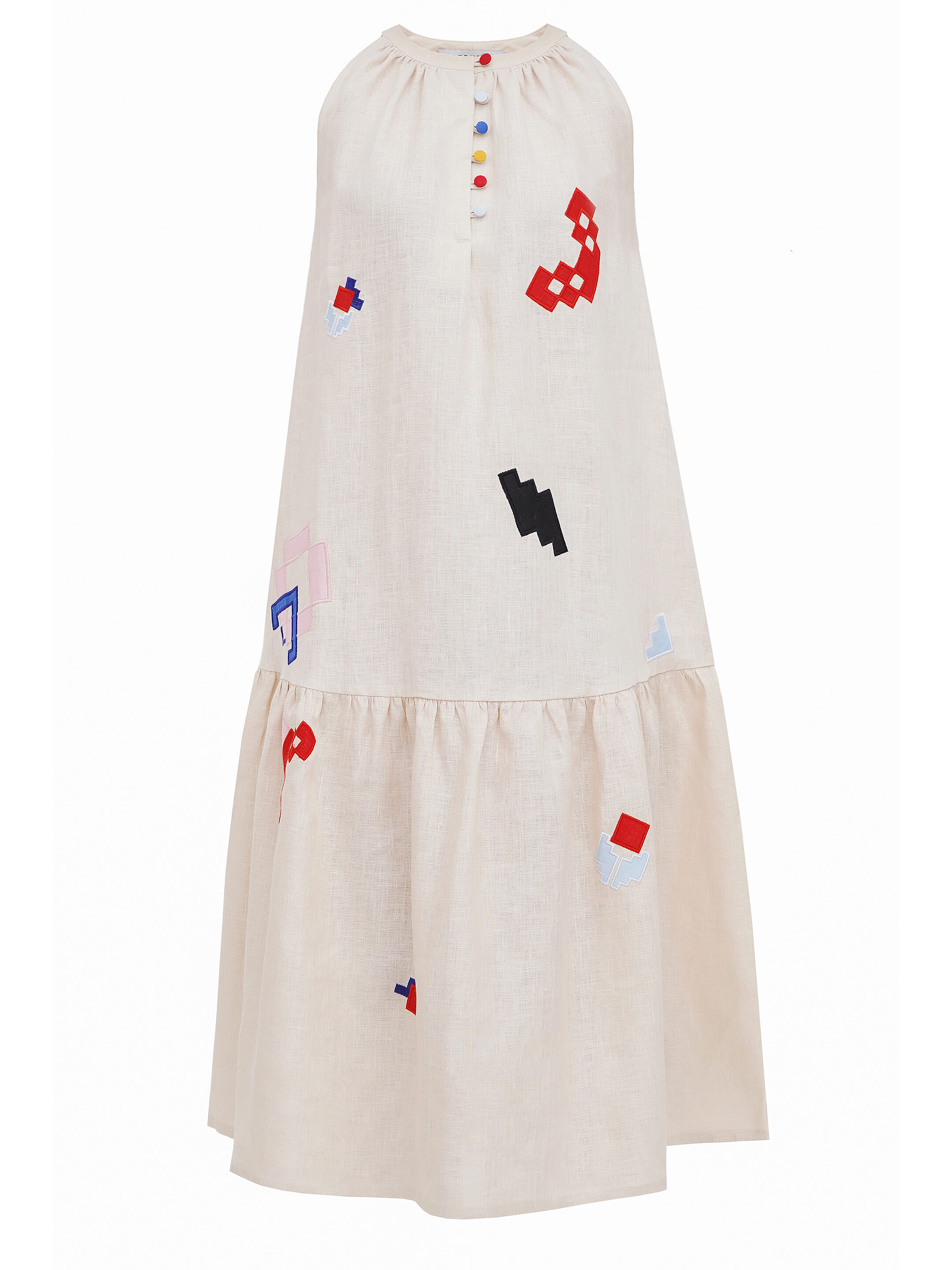Linen sundress with applique Eva Summer buy