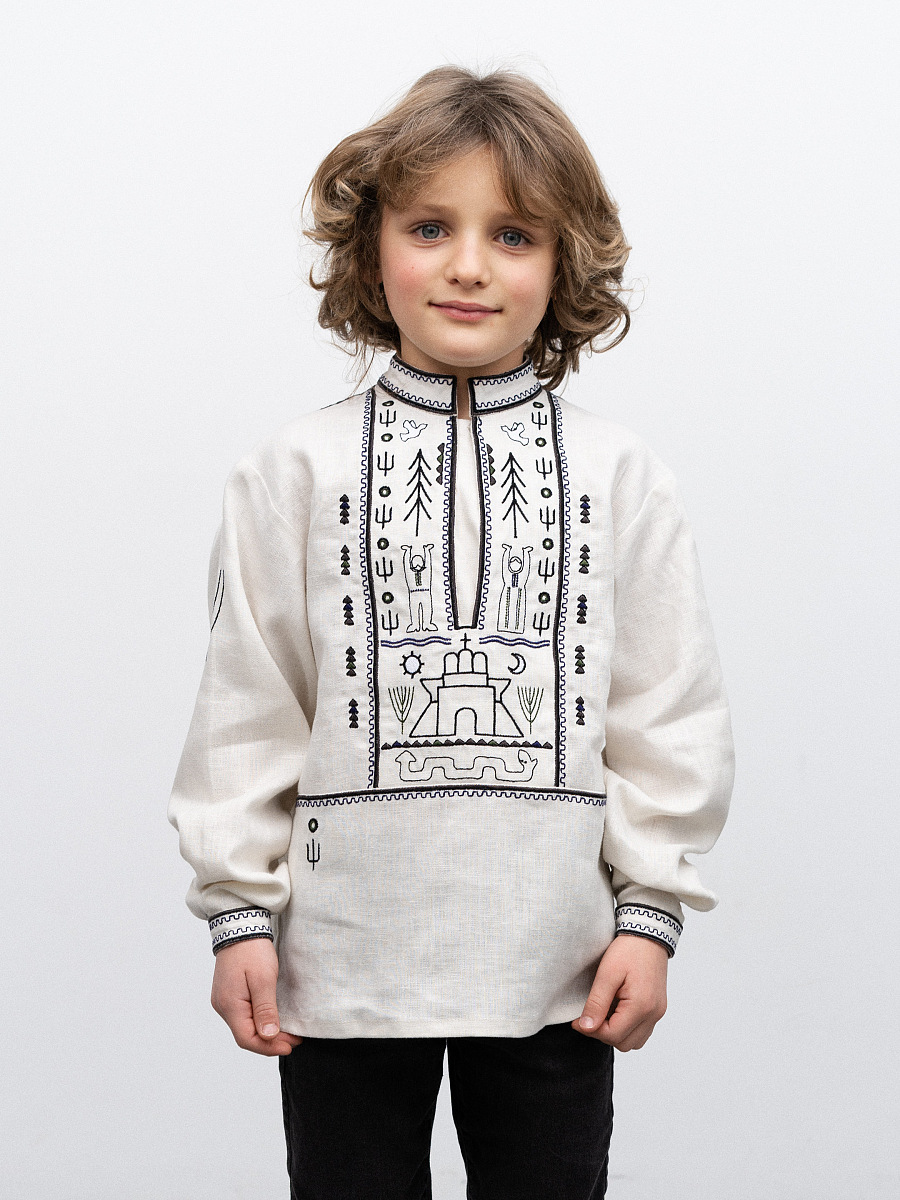 Embroidered shirt for a boy Kyrylo Kozhumiaka [0]