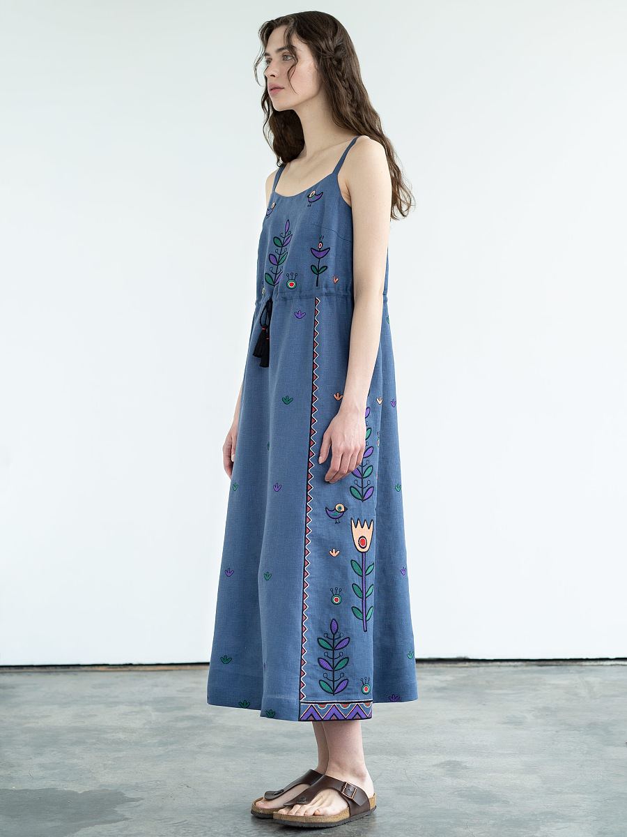 Embroidered sundress Gushul Dress [0]
