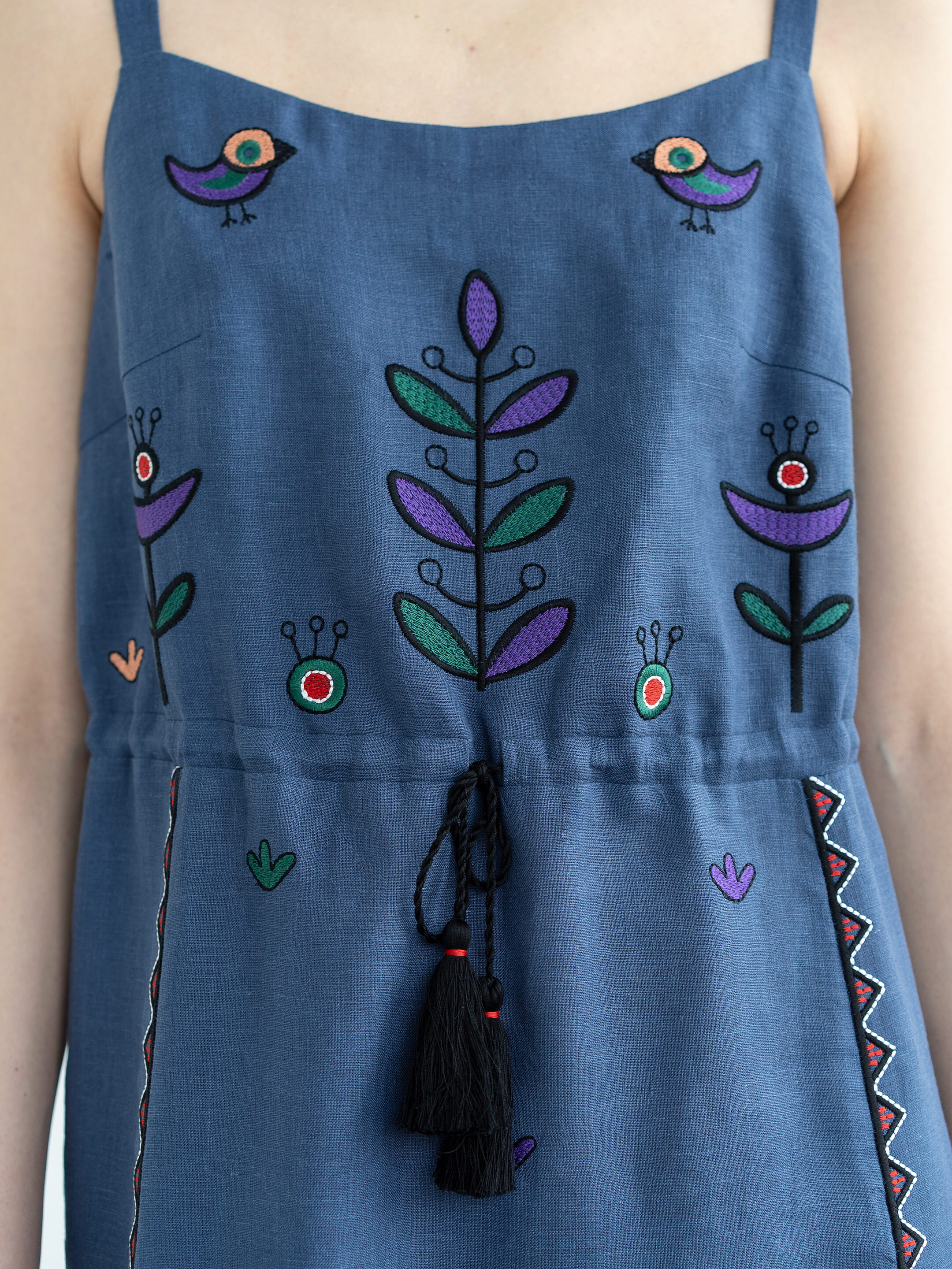 Embroidered sundress Gushul Dress sizes
