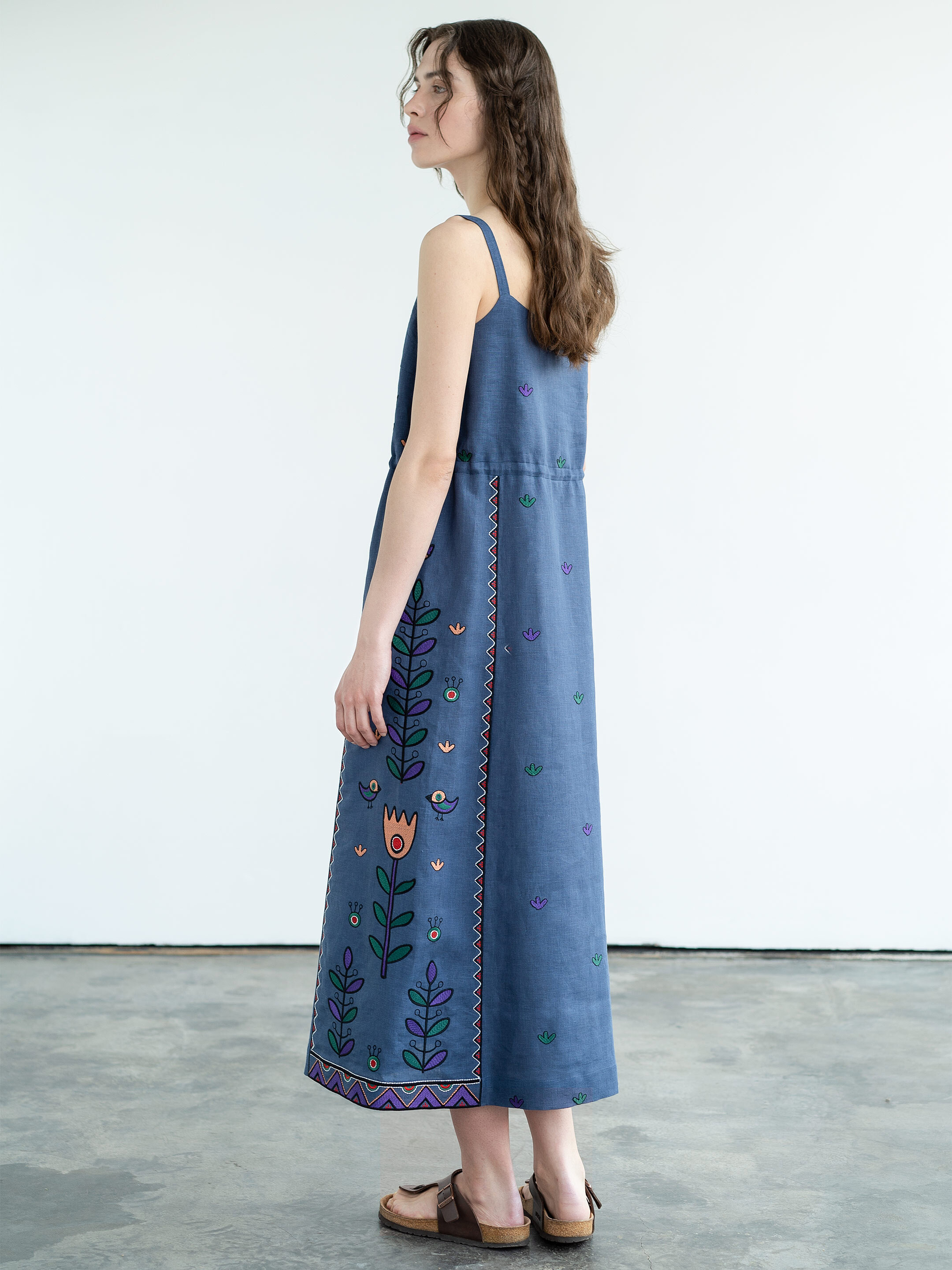 Embroidered sundress Gushul Dress buy