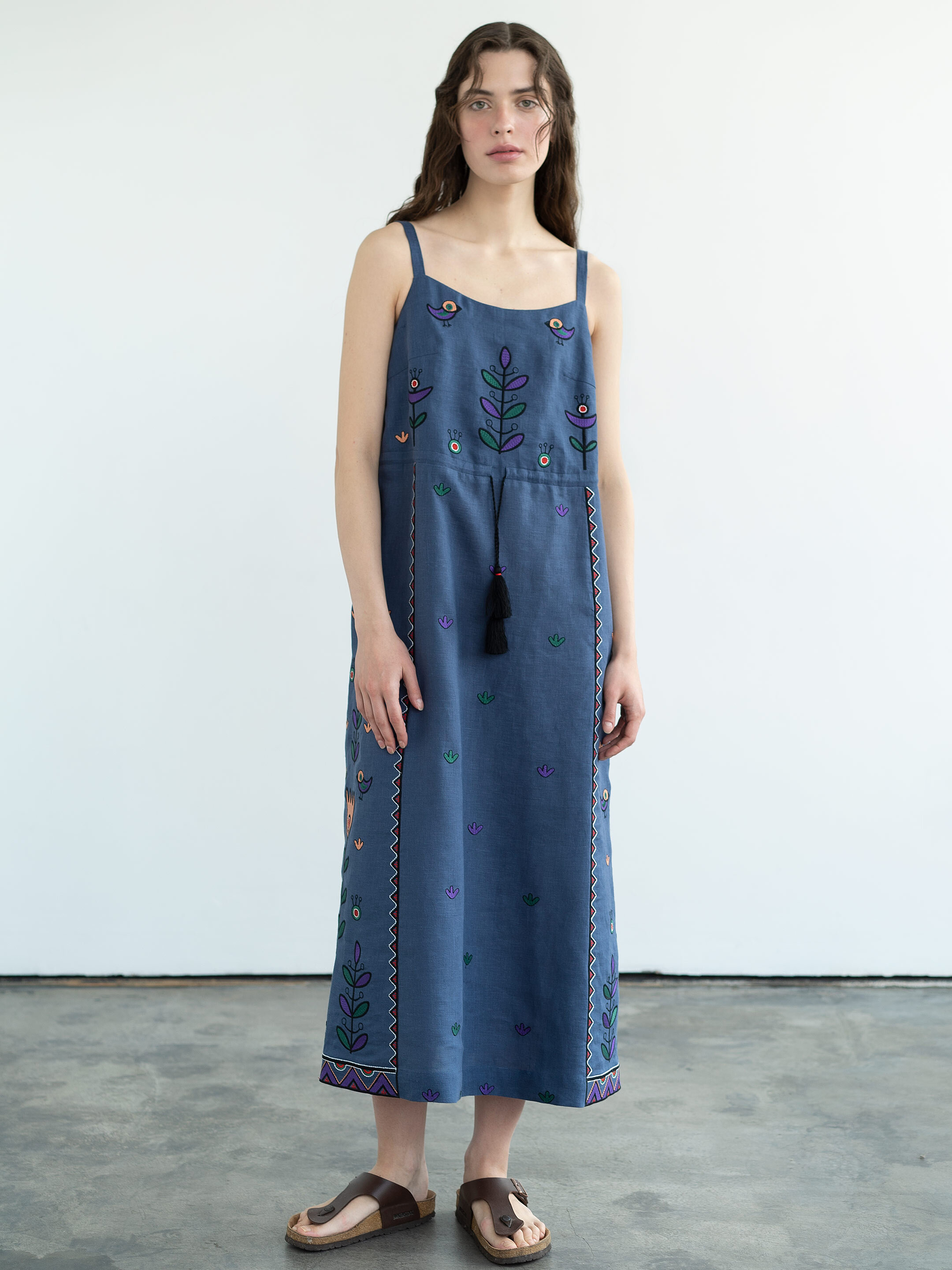 Embroidered sundress Gushul Dress Buy