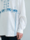 Men's linen shirt with embroidery Adam