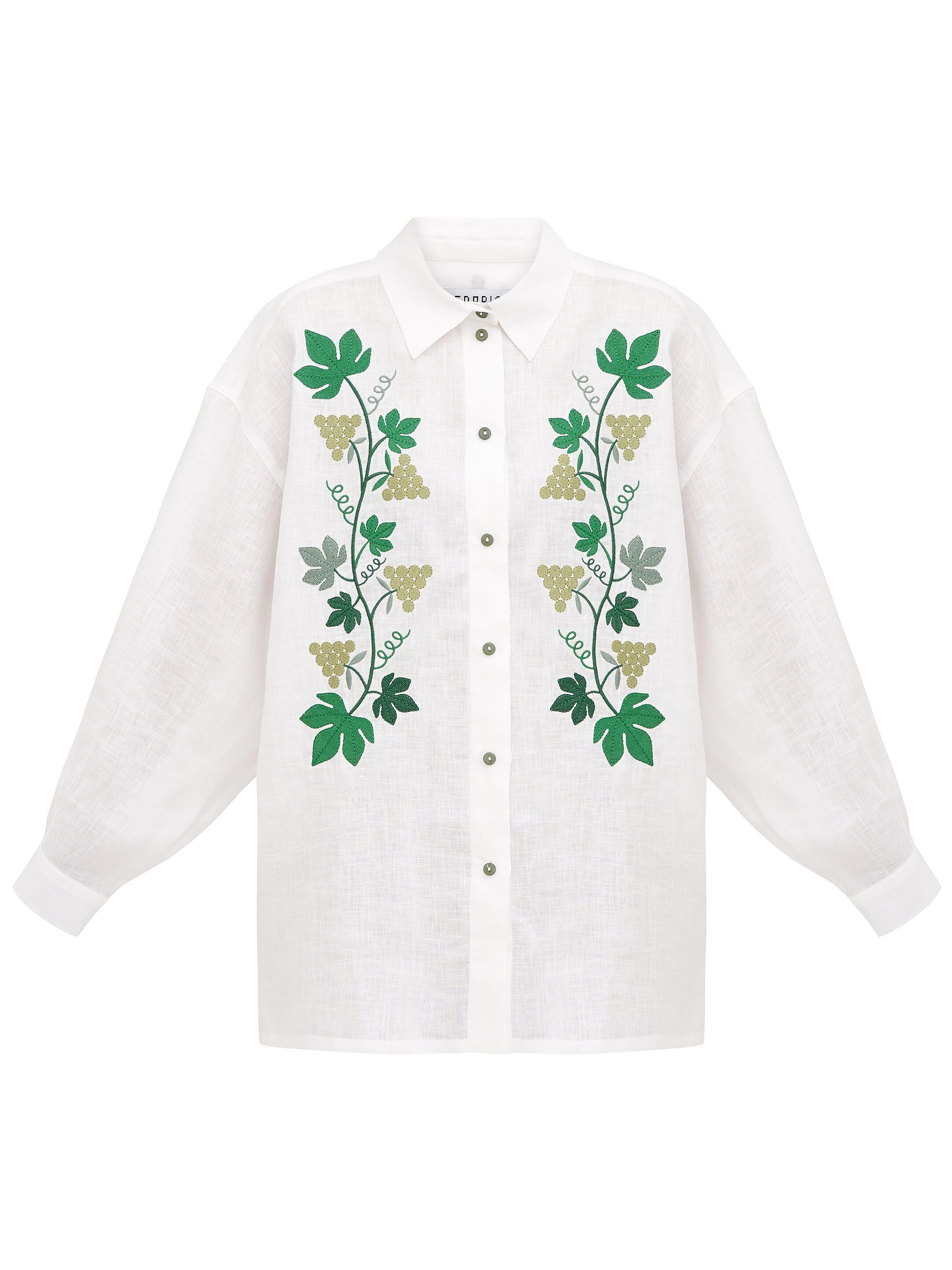 Linen shirt with embroidery Kvity U order