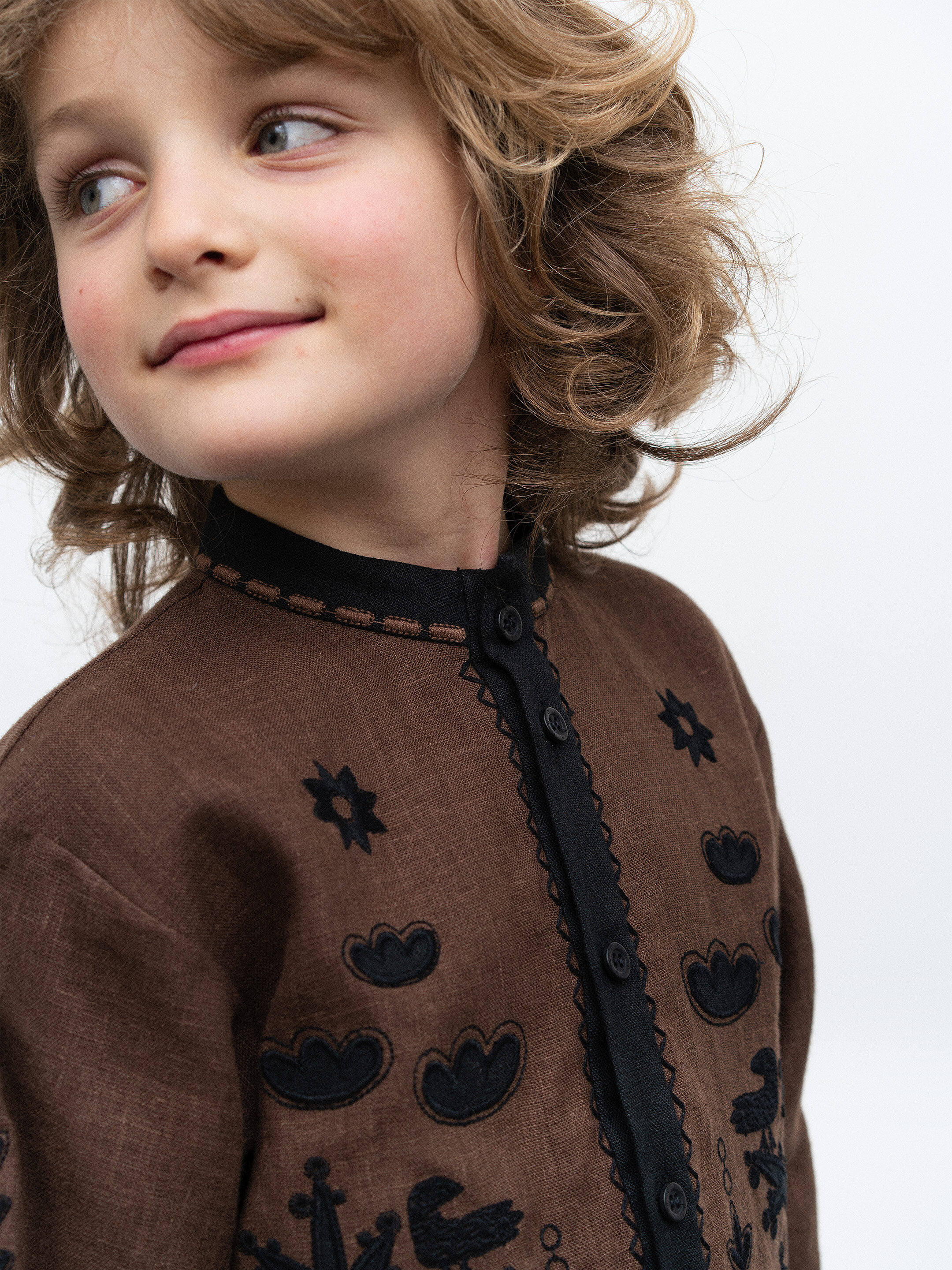 Embroidered shirt for a boy Sirko cheap