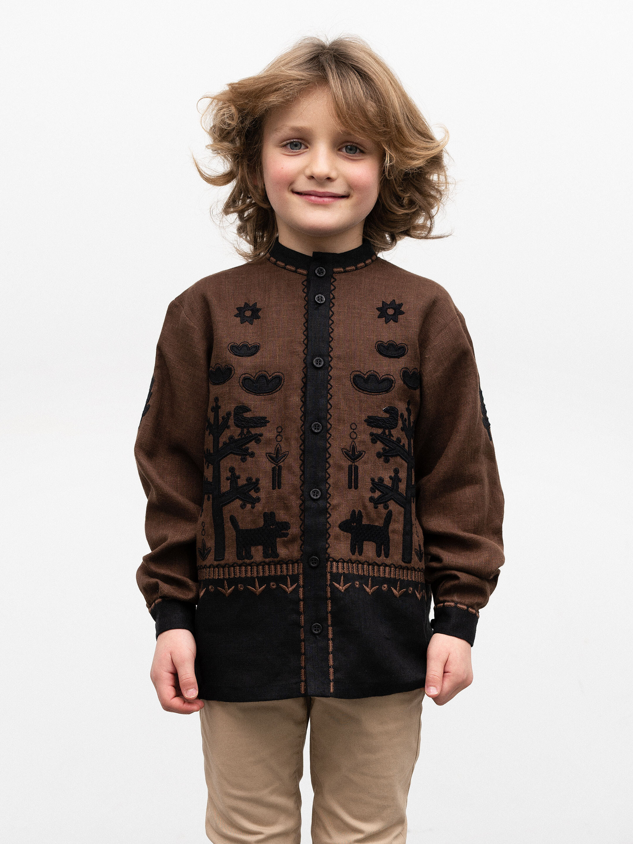Embroidered shirt for a boy Sirko Buy