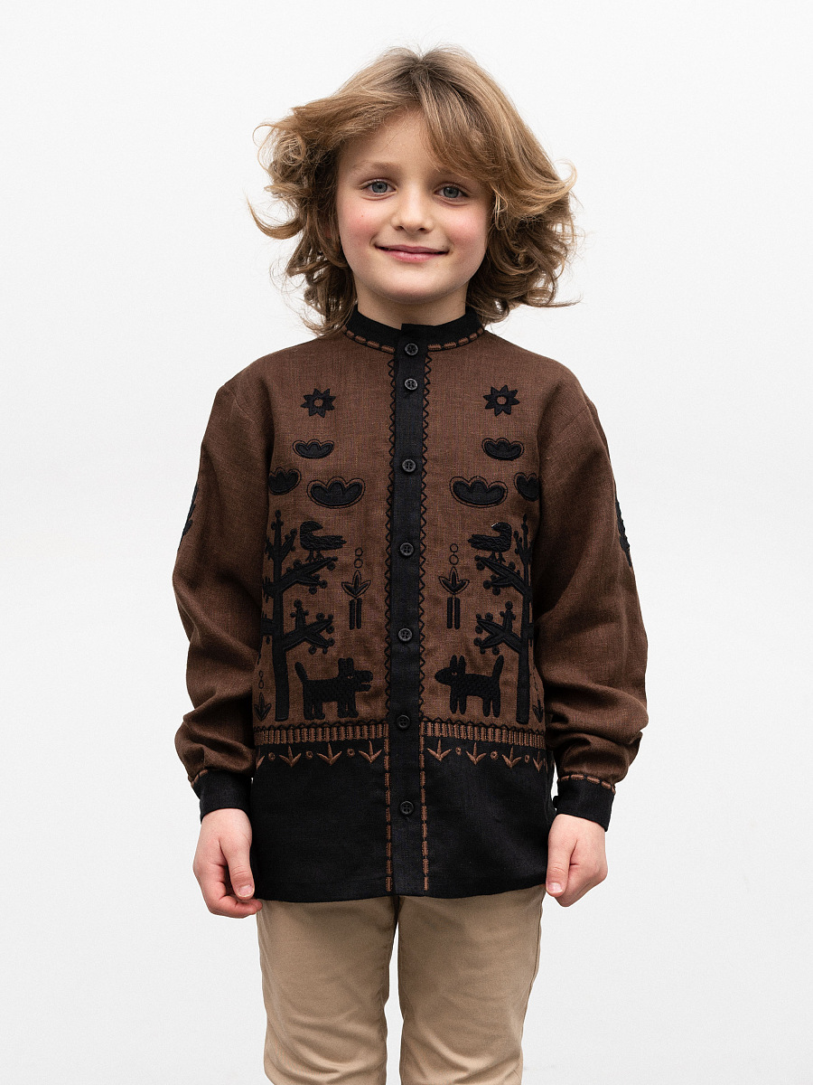 Embroidered shirt for a boy Sirko [0]