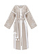 Embroidered dress in delicate beige Zozulya