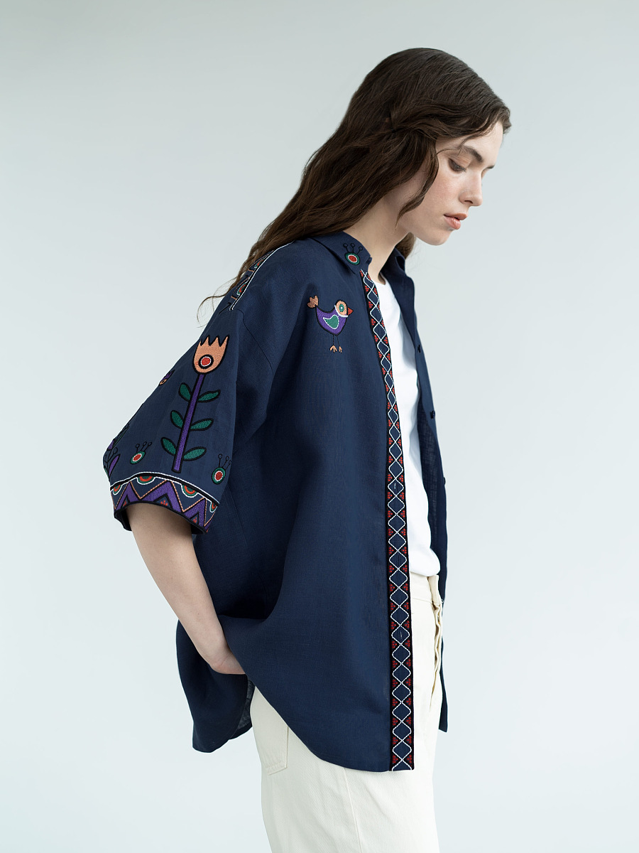 Linen shirt with embroidery Gushul Shirt [0]