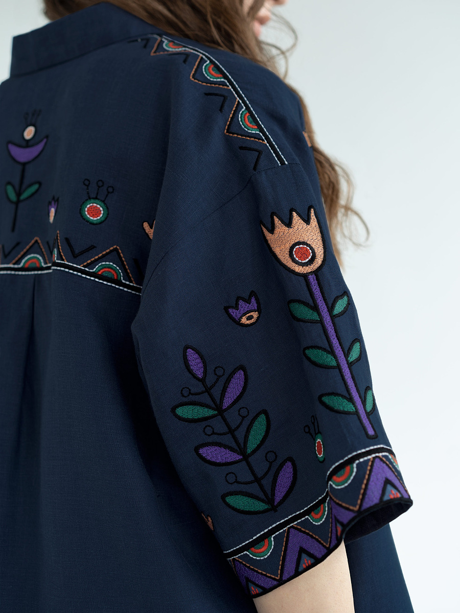 Linen shirt with embroidery Gushul Shirt [0]