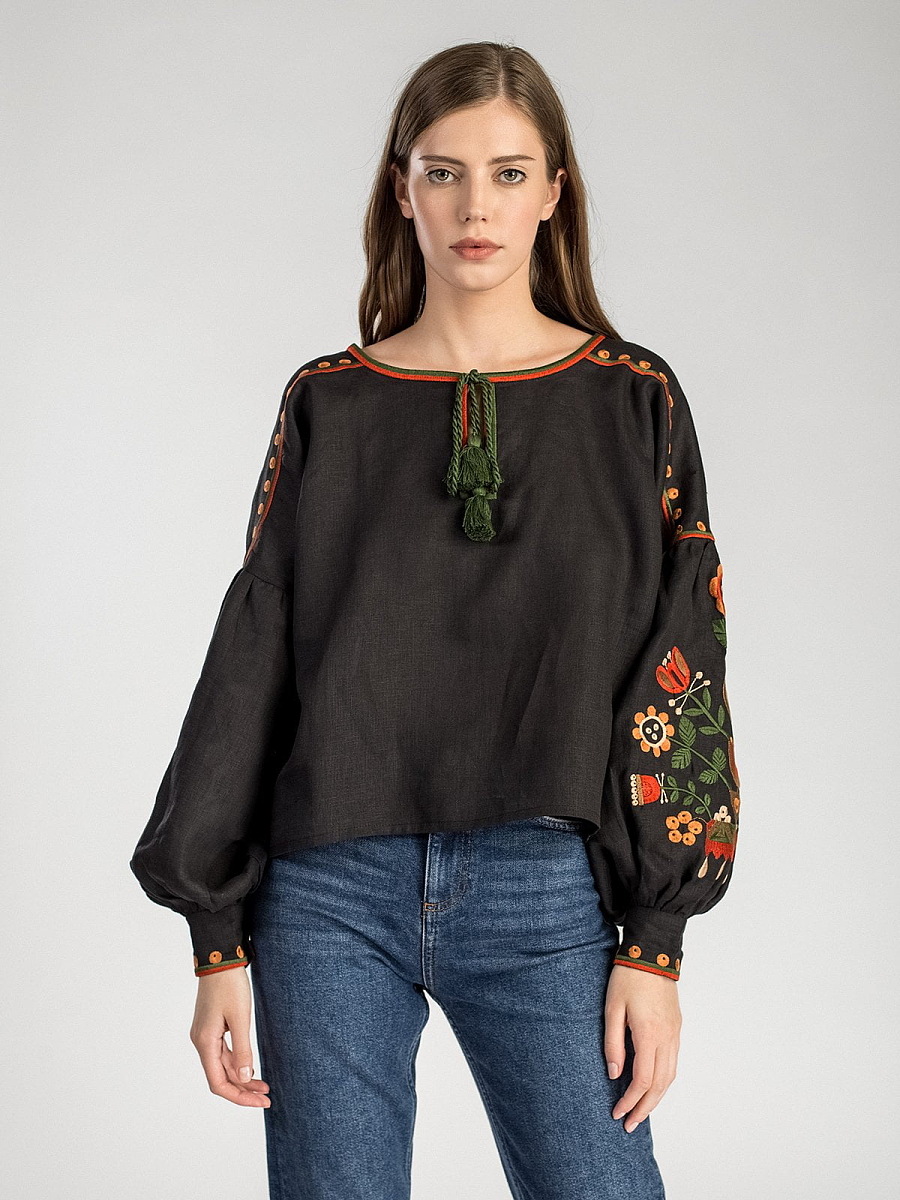 Еmbroidered women shirt West Bird [0]