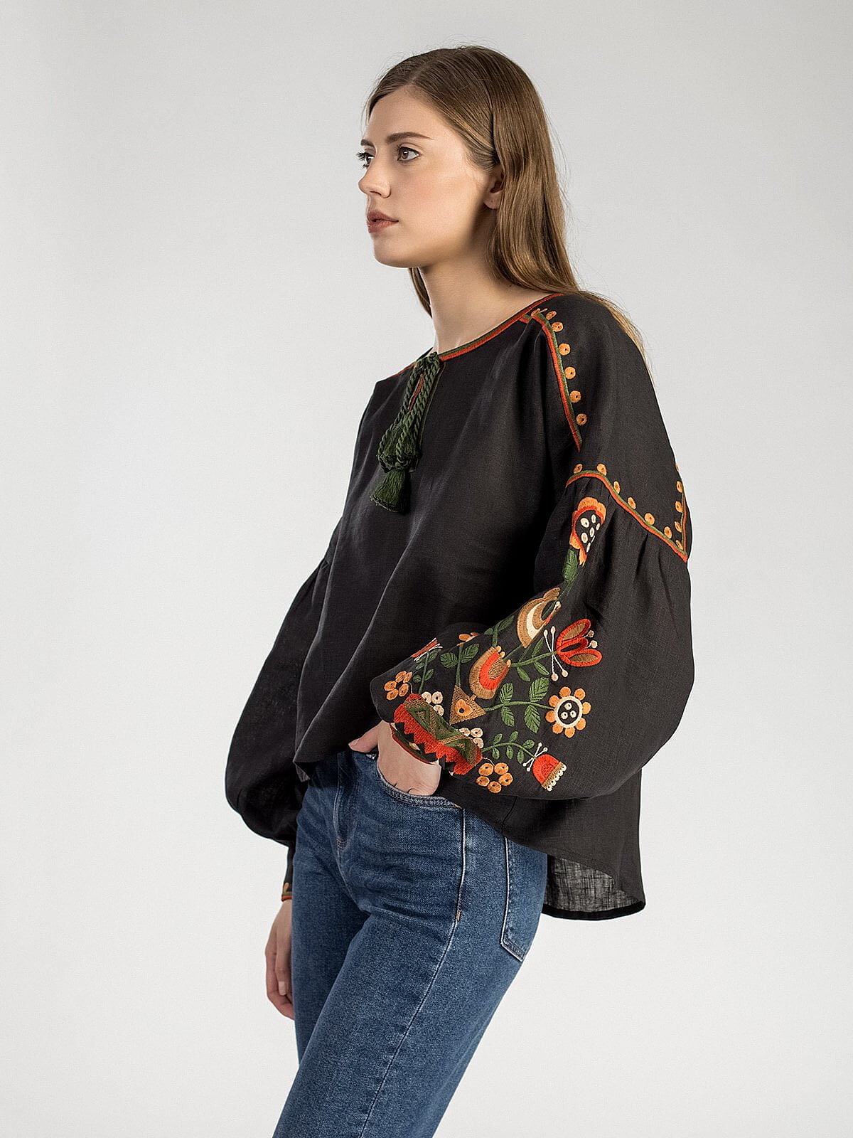 Еmbroidered women shirt West Bird photo