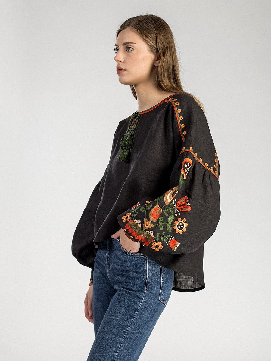 Еmbroidered women shirt West Bird [0]