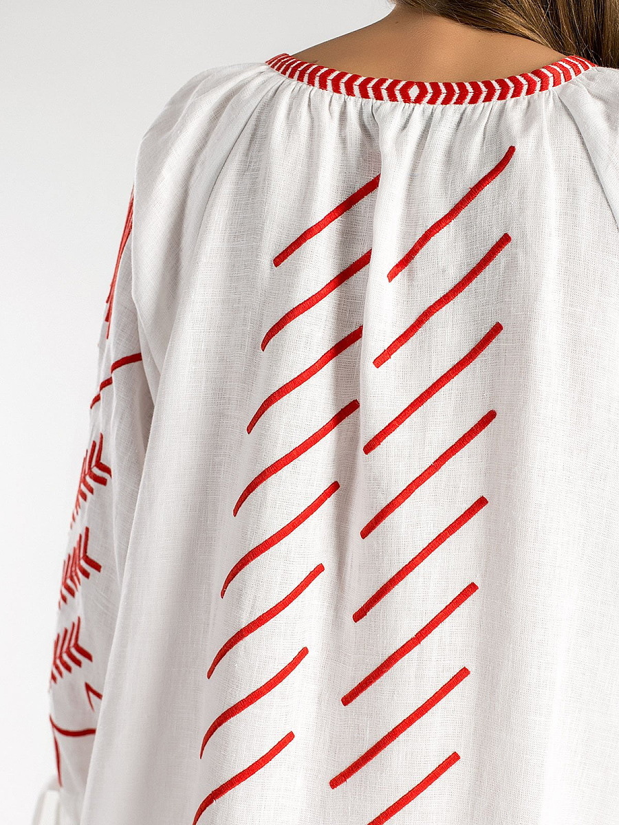 White Maxi-Dress Borodina [0]