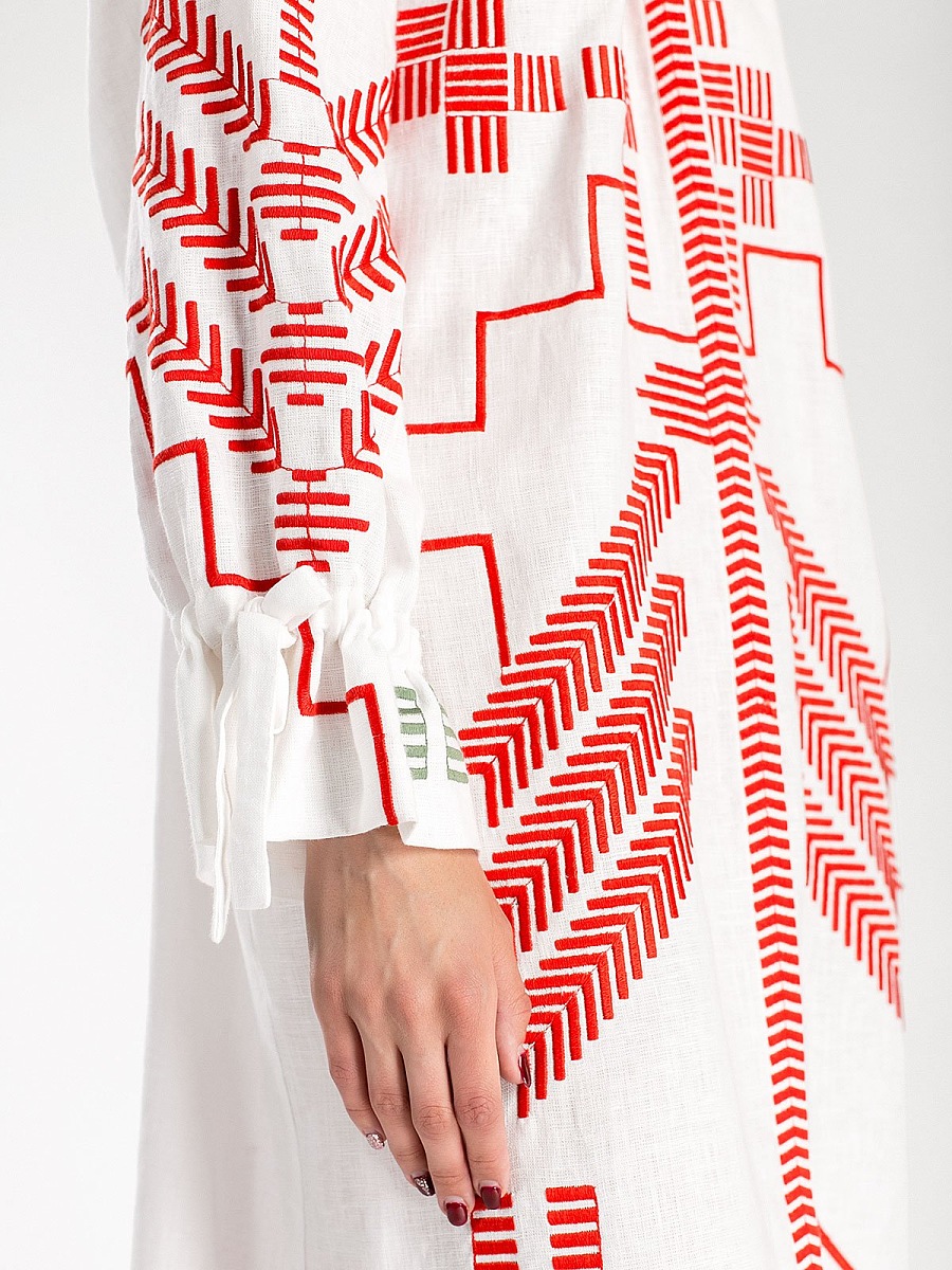White Maxi-Dress Borodina [0]