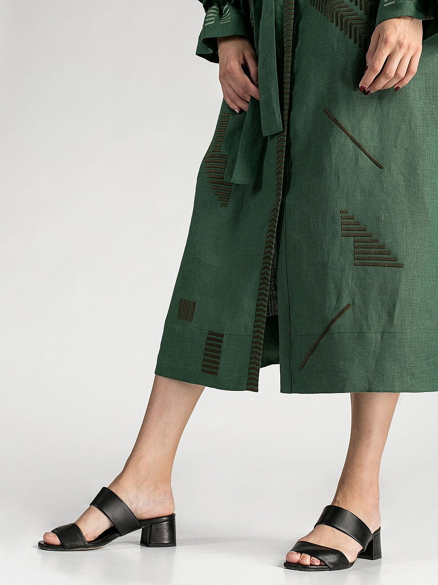 Green Maxi-Dress Borodina Dark [0]