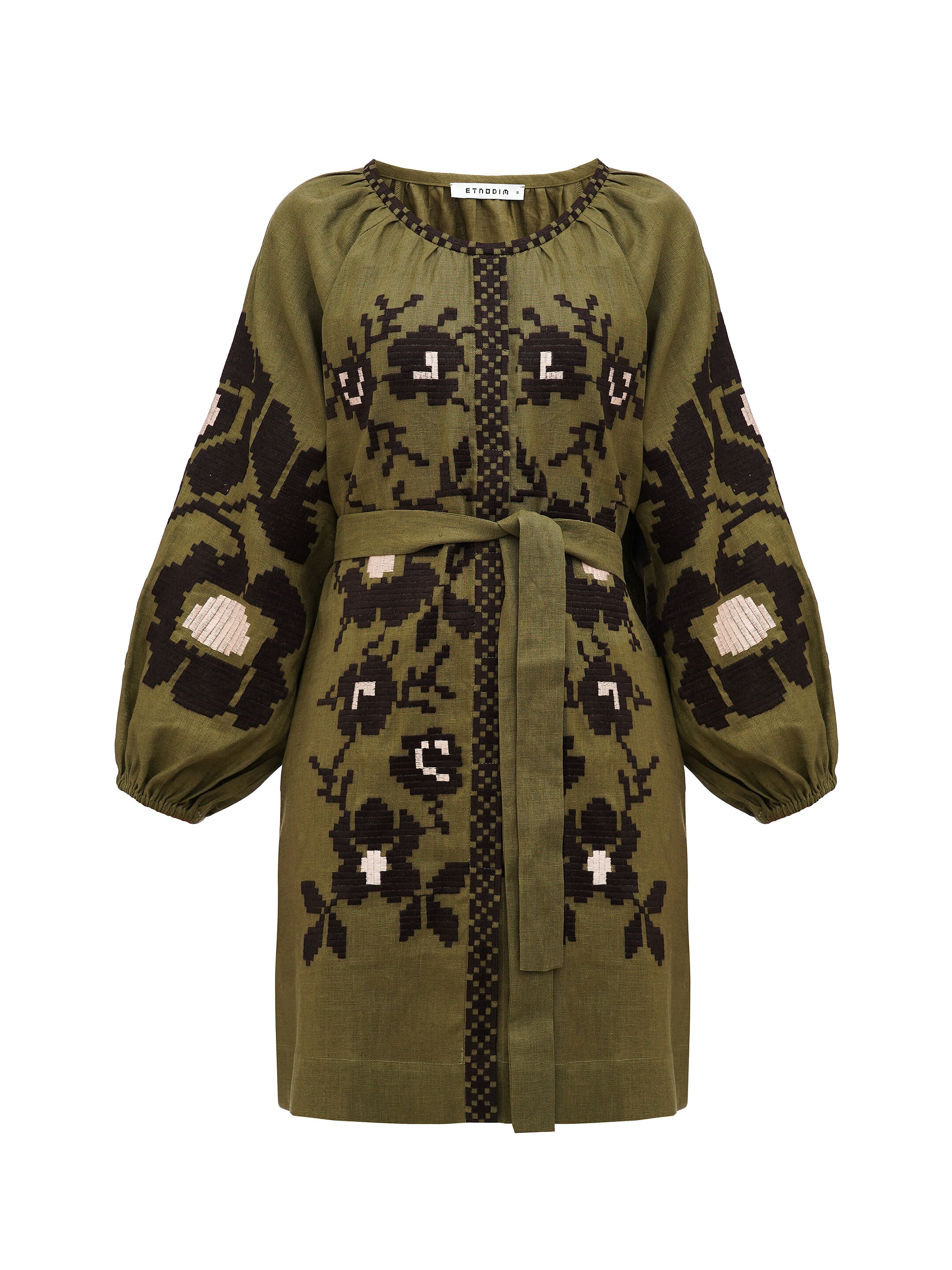 Embroidered dress with wide sleeves Marsh photo