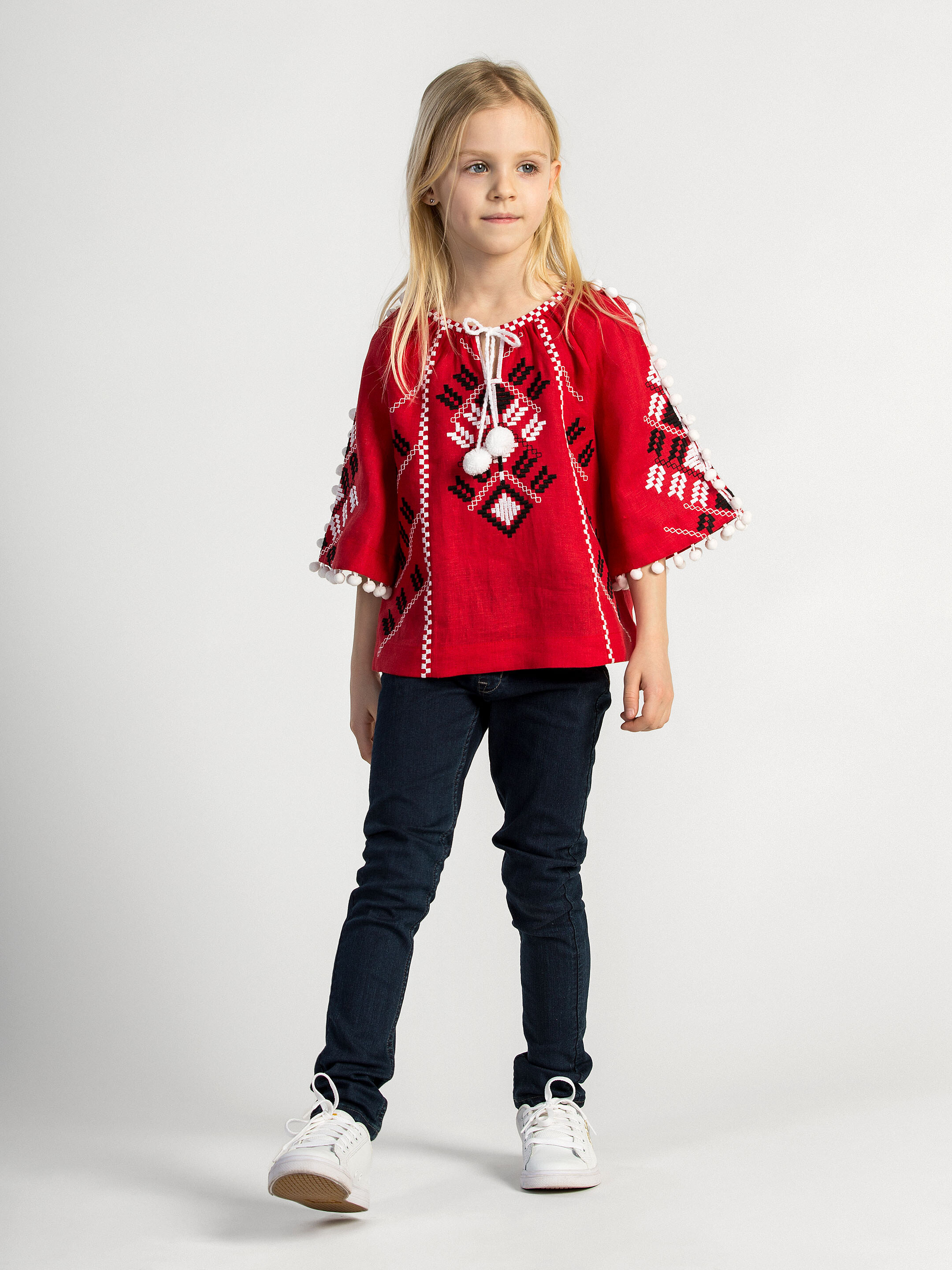 Embroidered shirt for girls Red Spike cheap