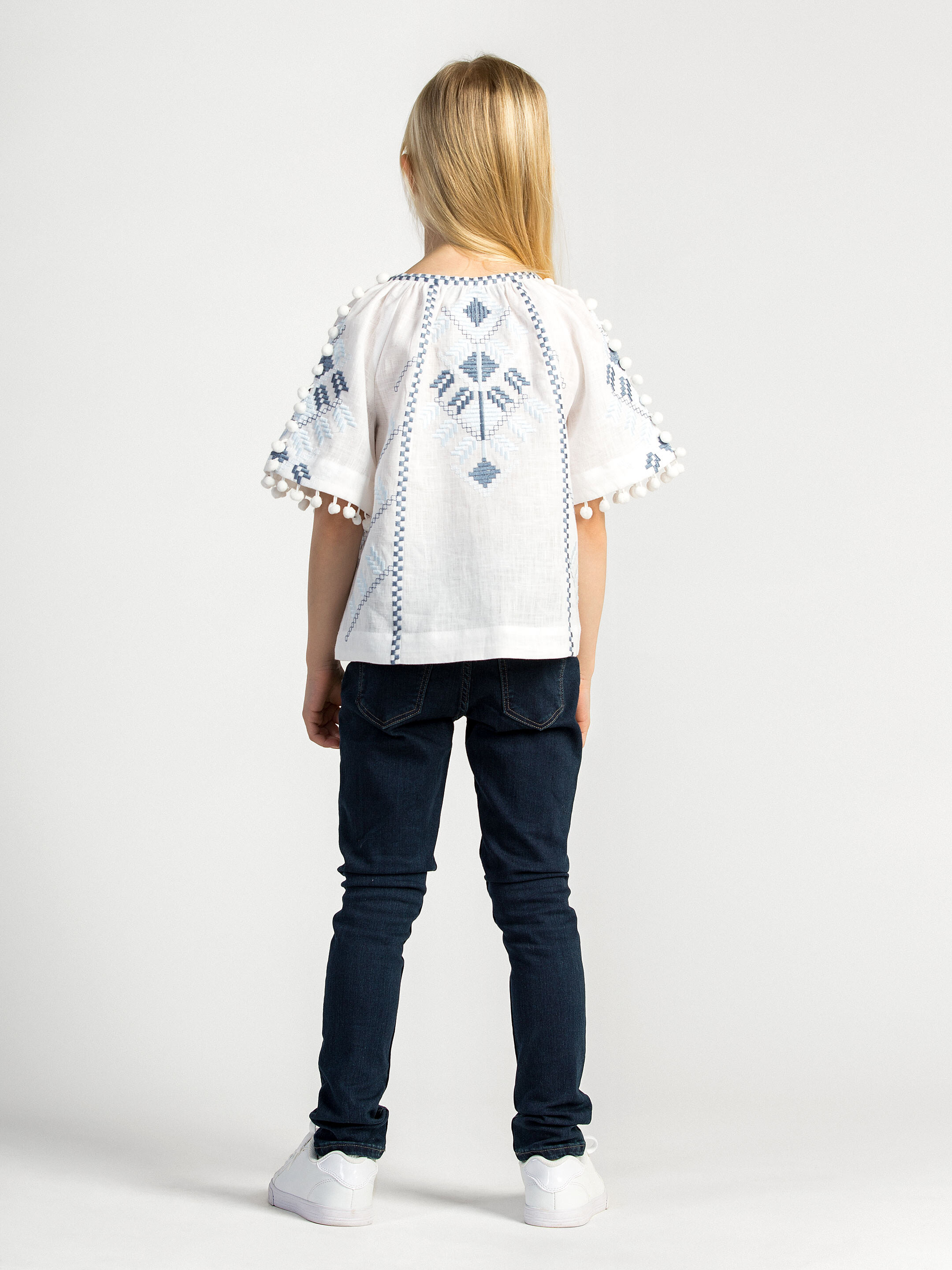 Embroidered shirt for girls White Spike cheap