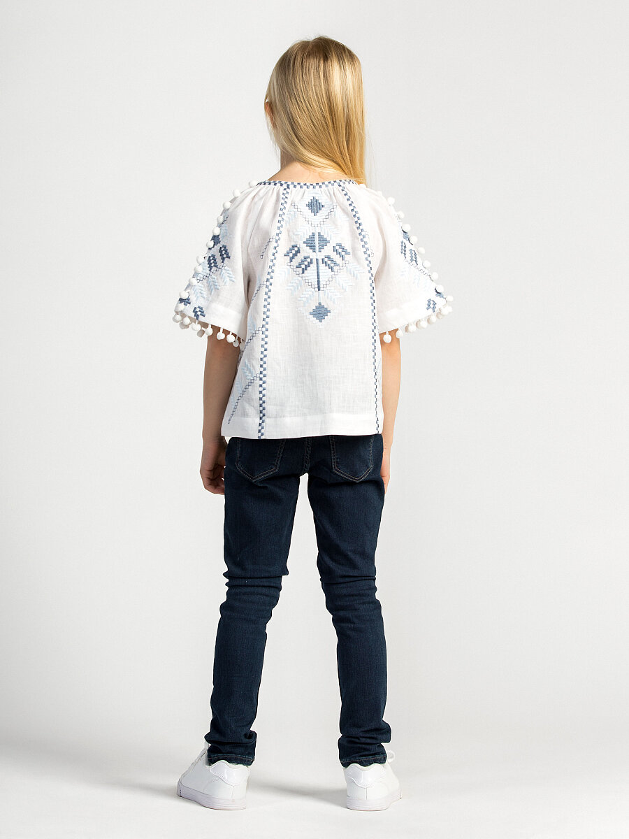 Embroidered shirt for girls White Spike [0]