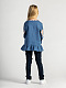Embroidered shirt for girls Blue butterfly