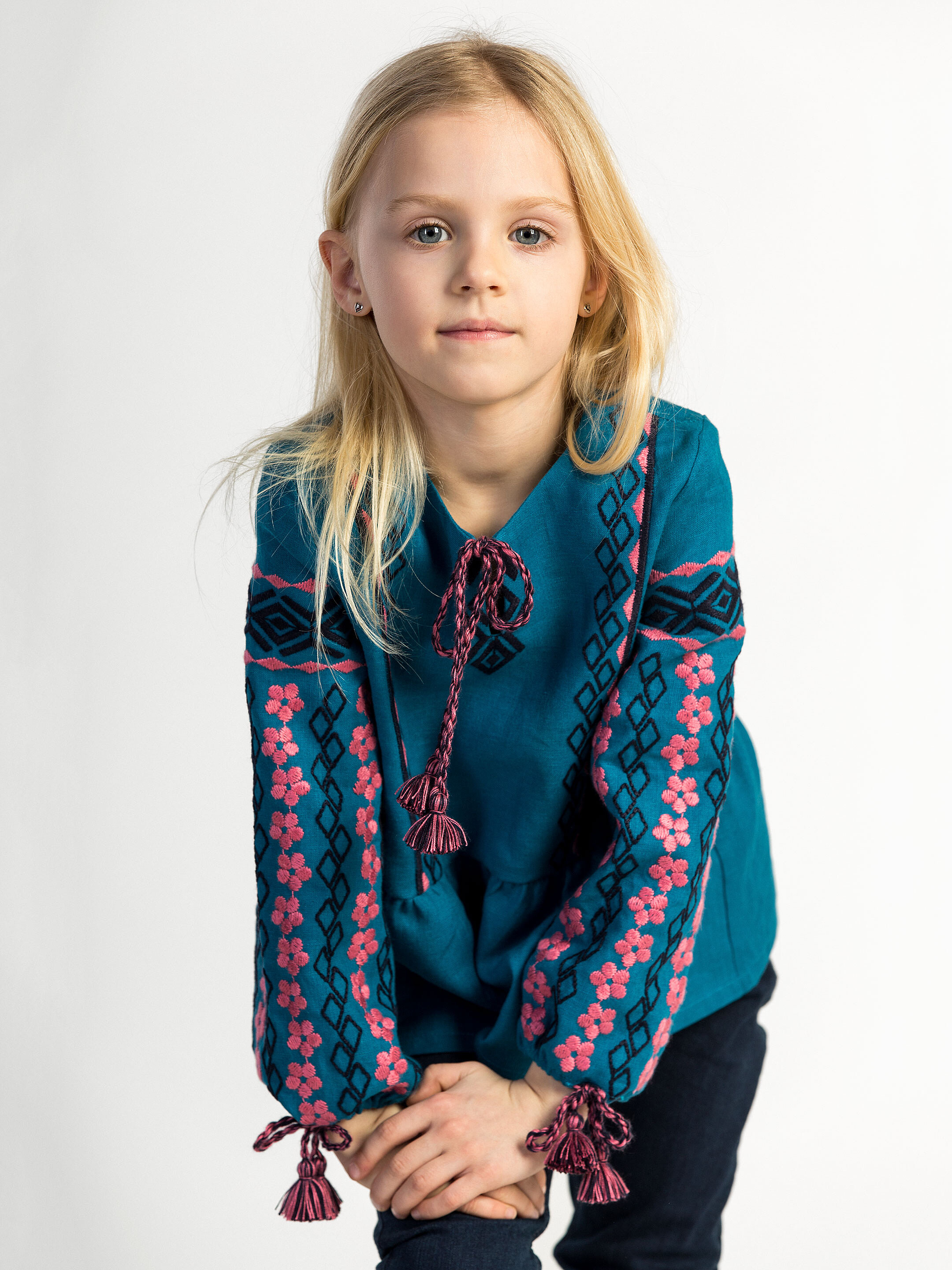 Embroidered shirt for girls Sakura in Ukraine