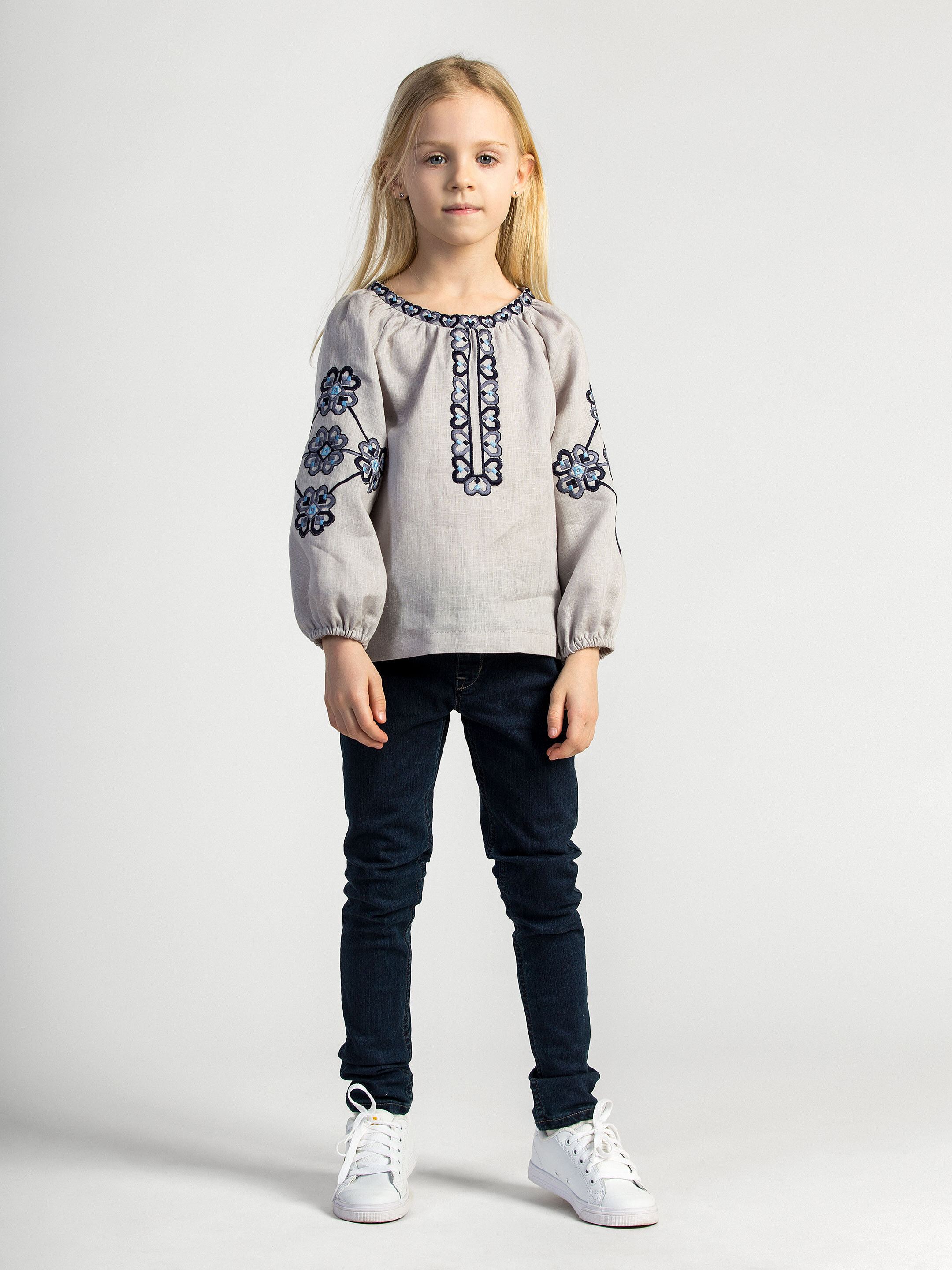 Embroidered shirt for girls Heart cheap