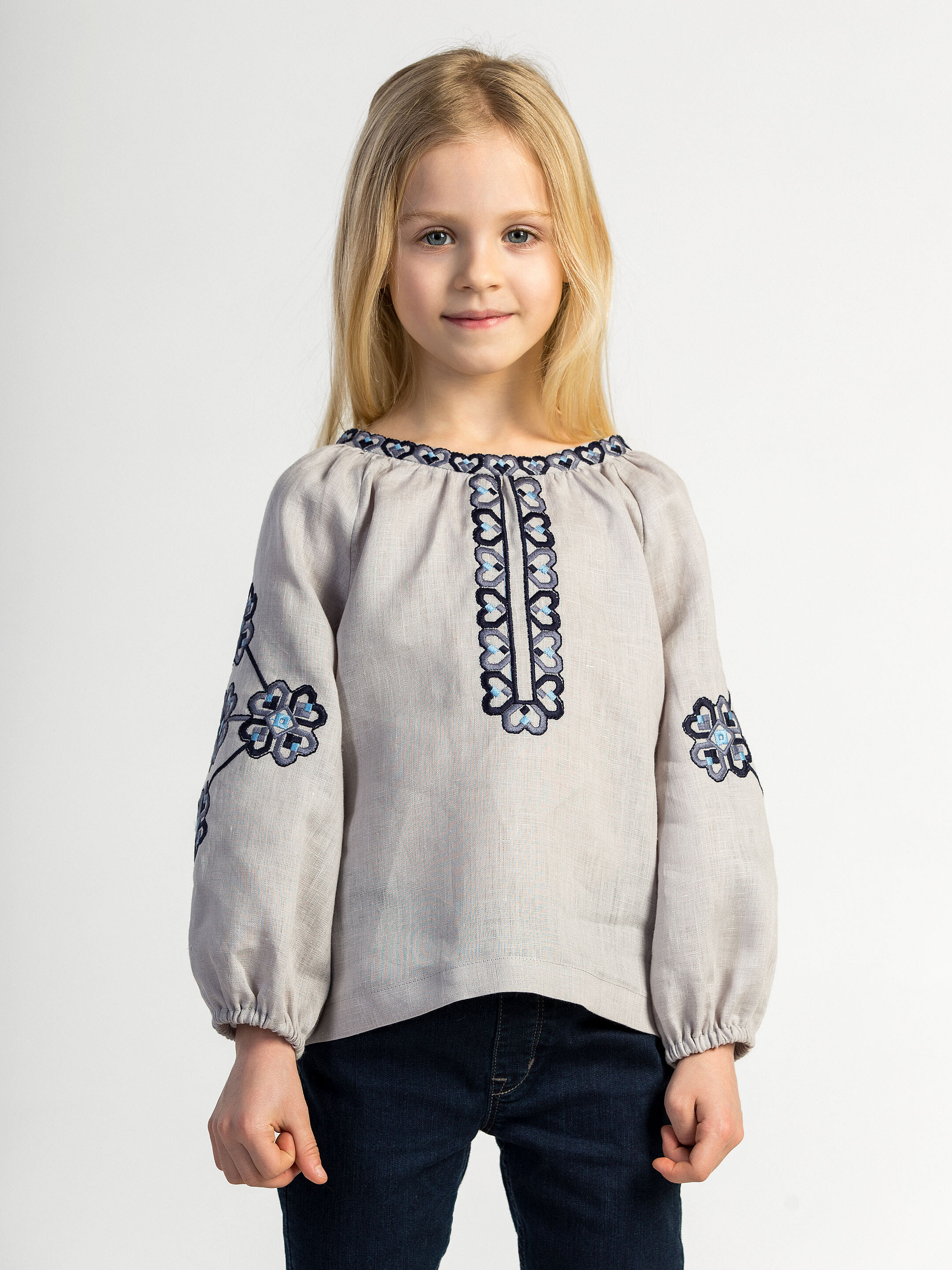Embroidered shirt for girls Heart Buy