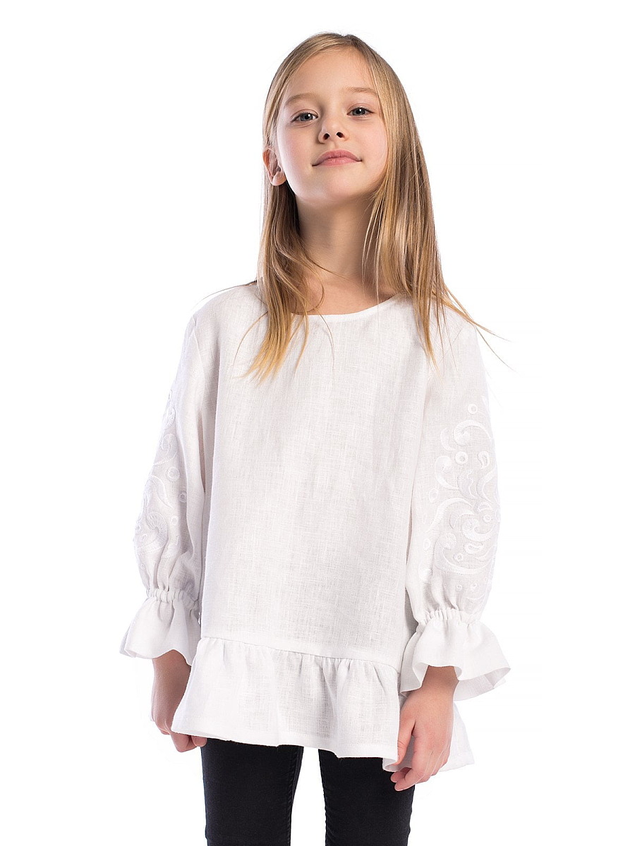 Embroidery for girls White Flow [0]
