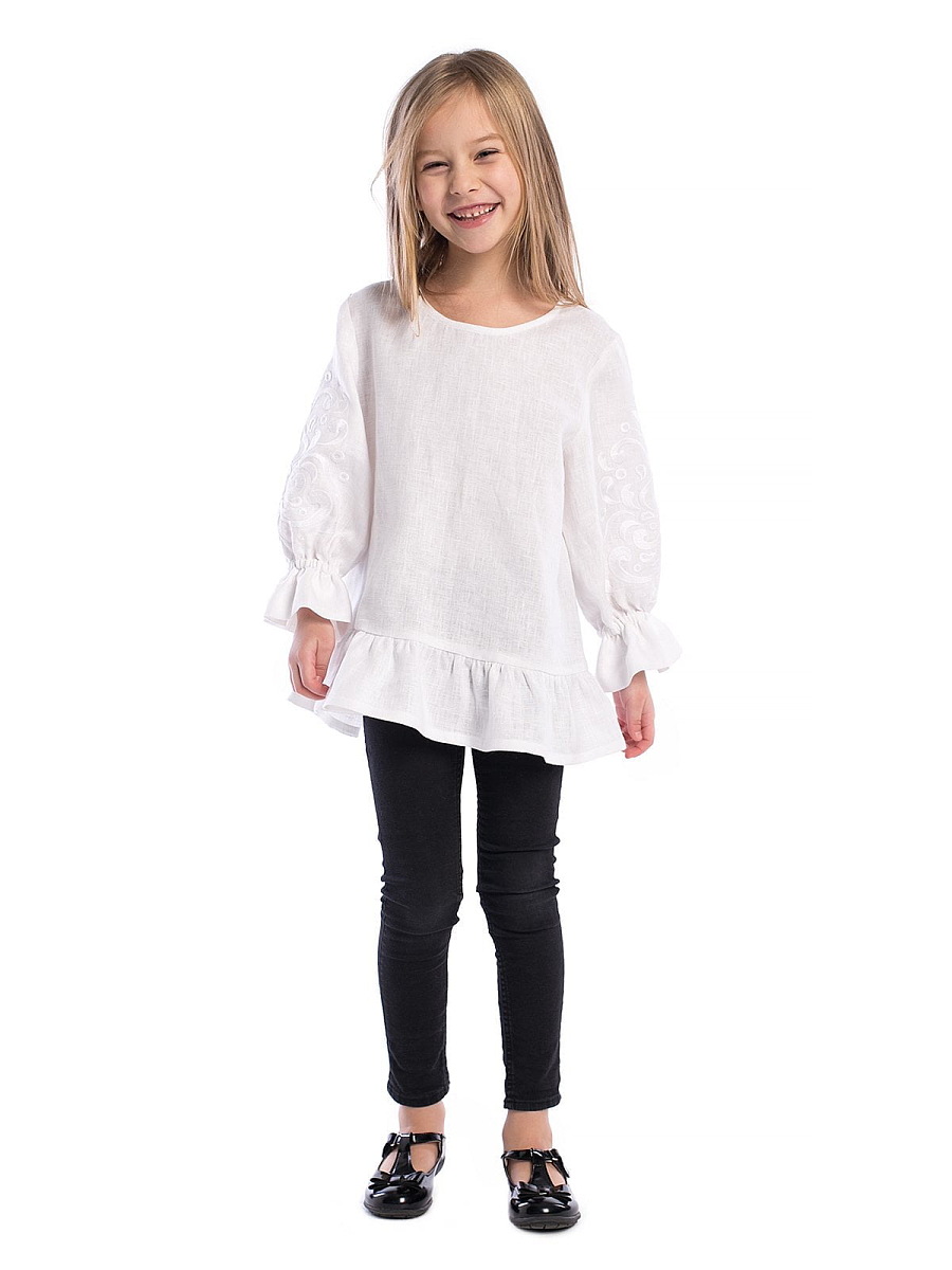 Embroidery for girls White Flow [0]
