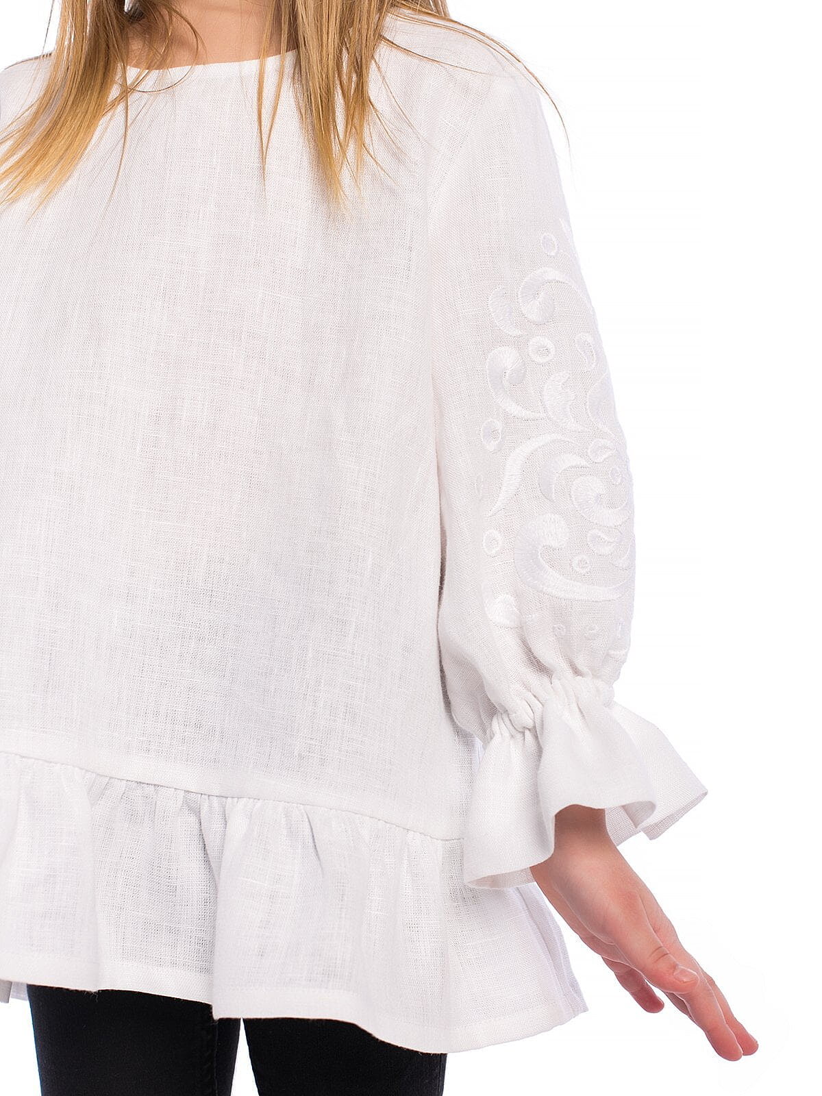 Embroidery for girls White Flow in Ukraine