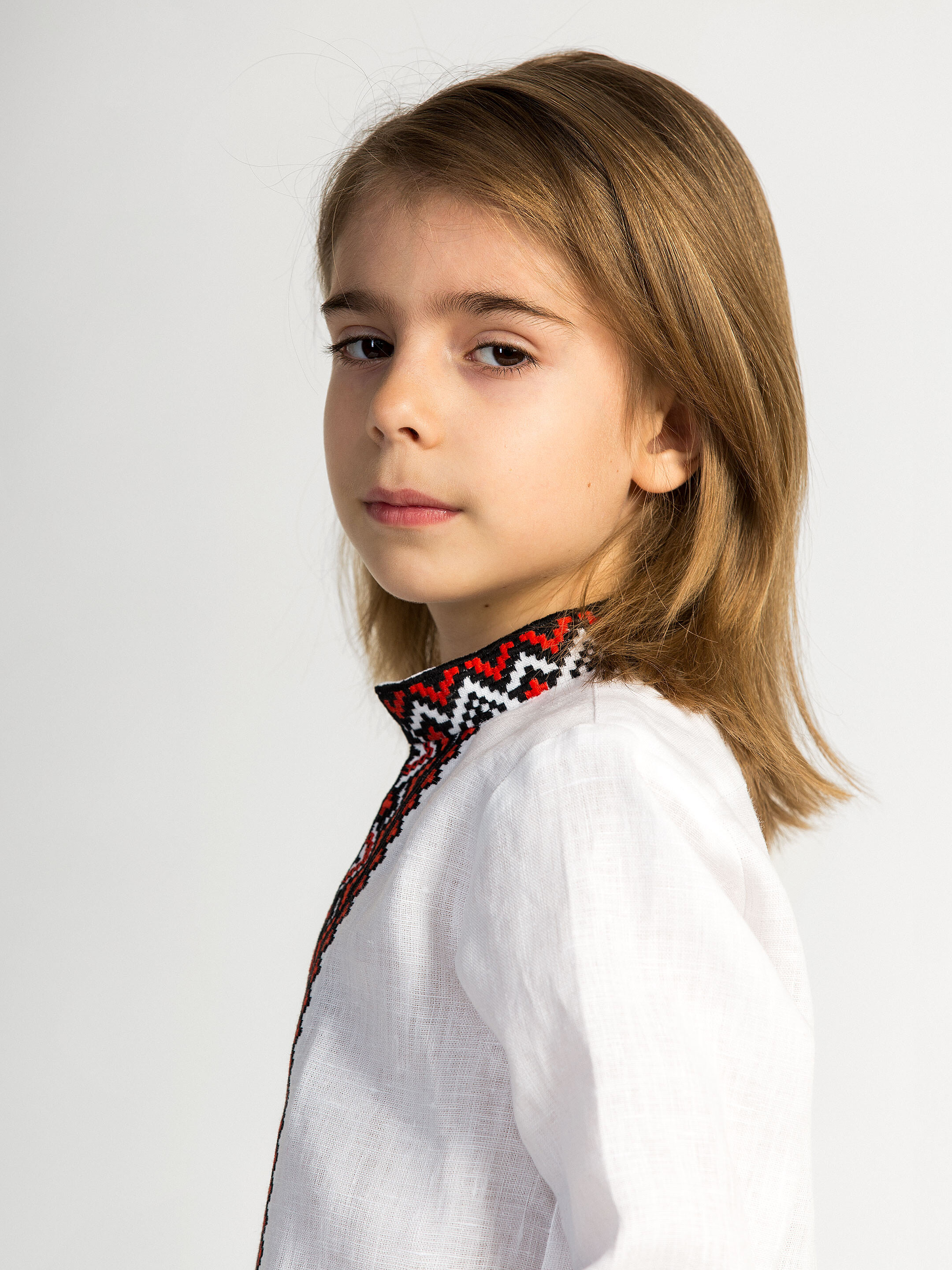 Boy`s embroidered shirt STAR red cheap