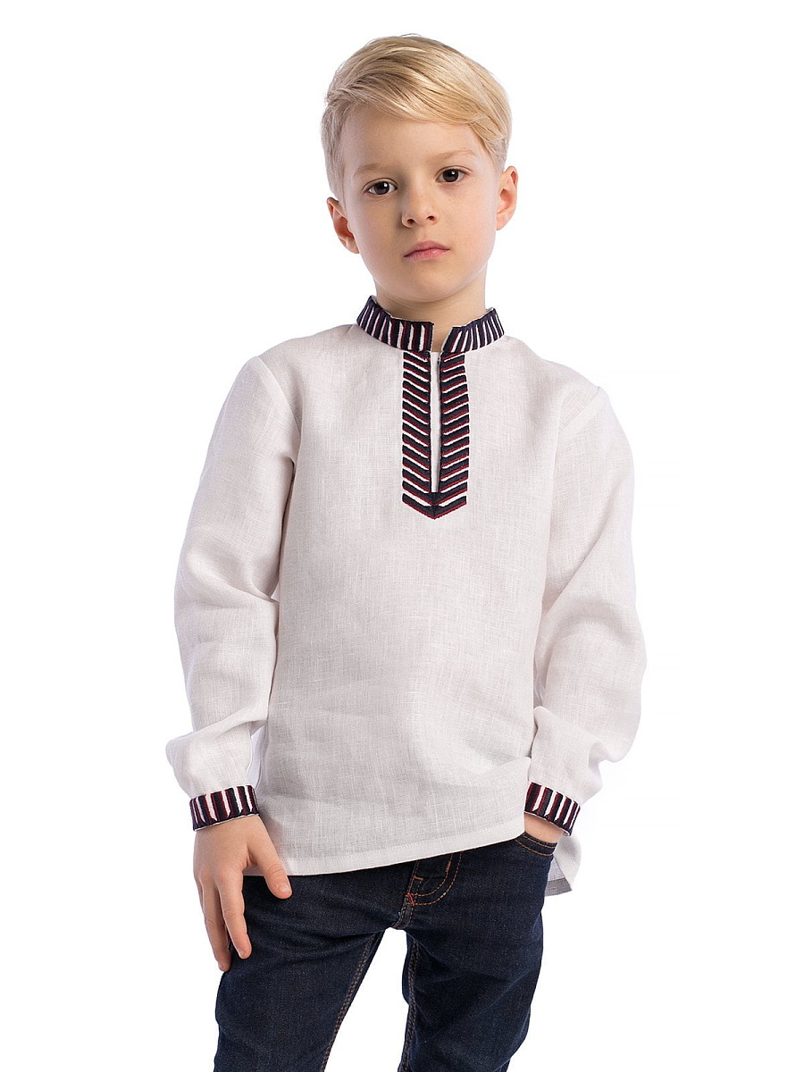 Boys embroidered shirt White Sparrow [0]